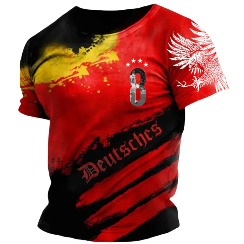 T-shirt with German flag print