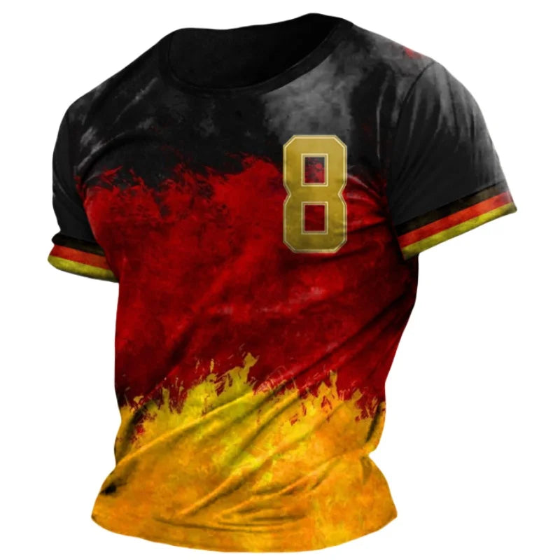 T-shirt with German flag print