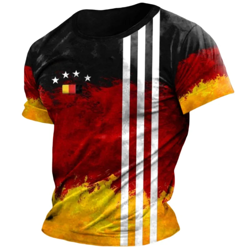 T-shirt with German flag print